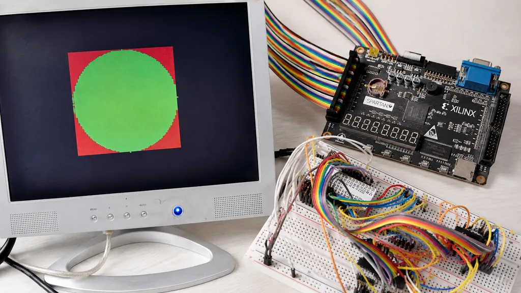 Disegnare grafica VGA con una FPGA e una RAM esterna: lezioni dal progetto Alex80