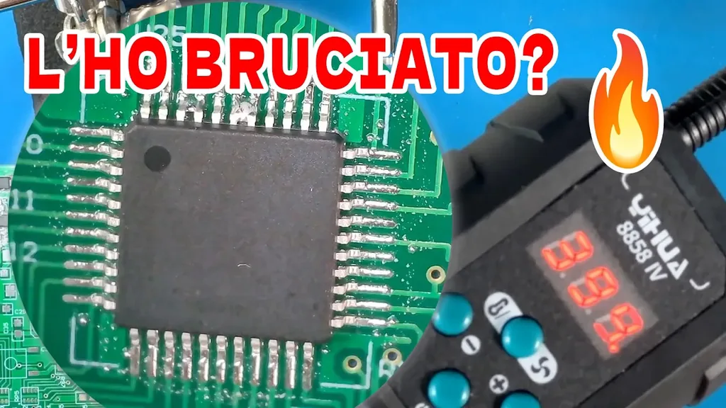 Saldatura SMD con pistola ad aria calda: un esperimento (quasi) riuscito